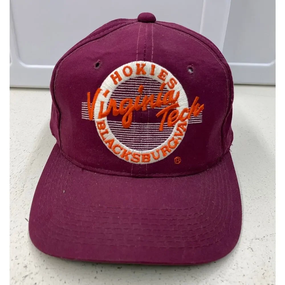 VTG 90s The Game NCAA Virginia Tech VT Hokies stitched snapback hat